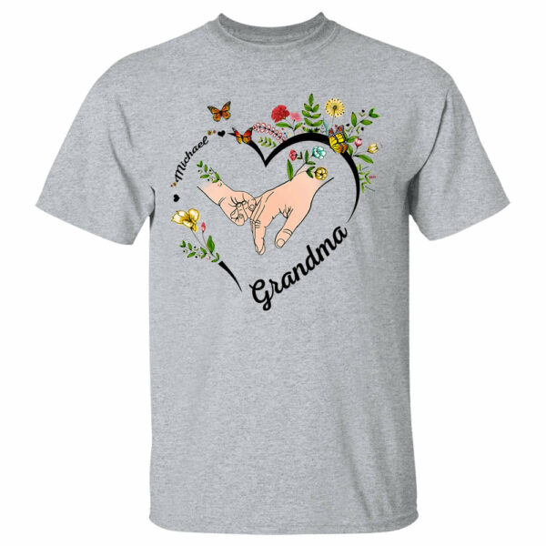Personalized Wildflowers Mimi Hands And Grandkids Hands Shirts For Grandma - Image 5