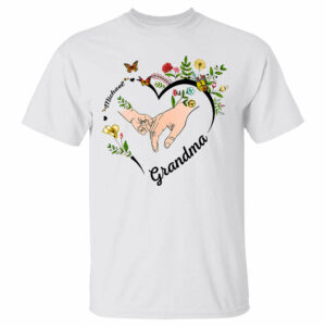 Personalized Wildflowers Mimi Hands And Grandkids Hands Shirts For Grandma