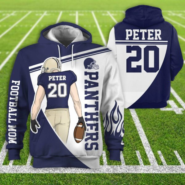 Personalzied American Football American Football Custom Player All Over Print Hoodie Shirt K1702 - Image 4