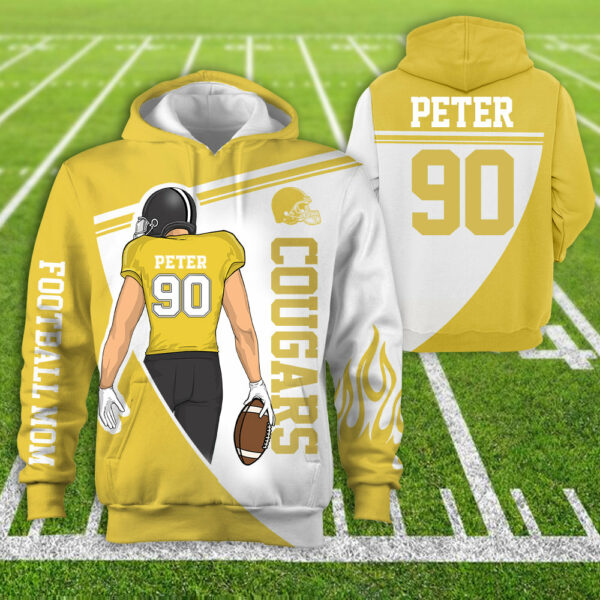 Personalzied American Football American Football Custom Player All Over Print Hoodie Shirt K1702 - Image 10