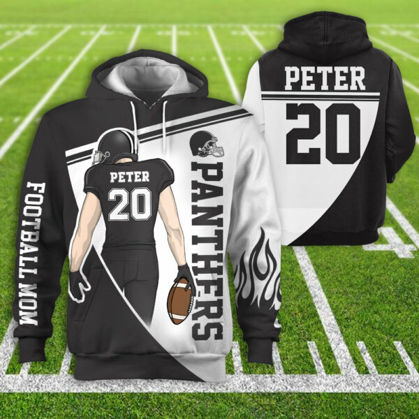 Personalzied American Football American Football Custom Player All Over Print Hoodie Shirt K1702 - Image 2