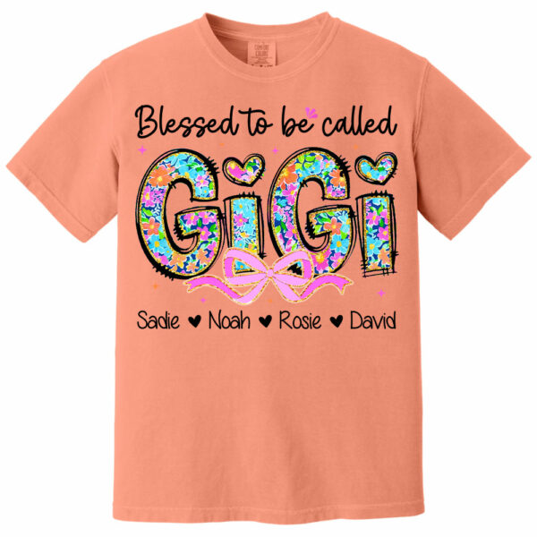 Personlized Blessed To Be Called Grandma Shirt, Custom Nickname and Kid T1807 - Image 14