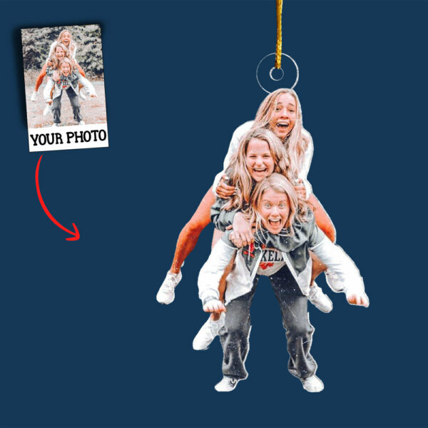 Photo Background Removal - Custom Ornament From Photo - Gift For Women, Christmas Gifts For Women, Custom Photo Gifts - Image 4