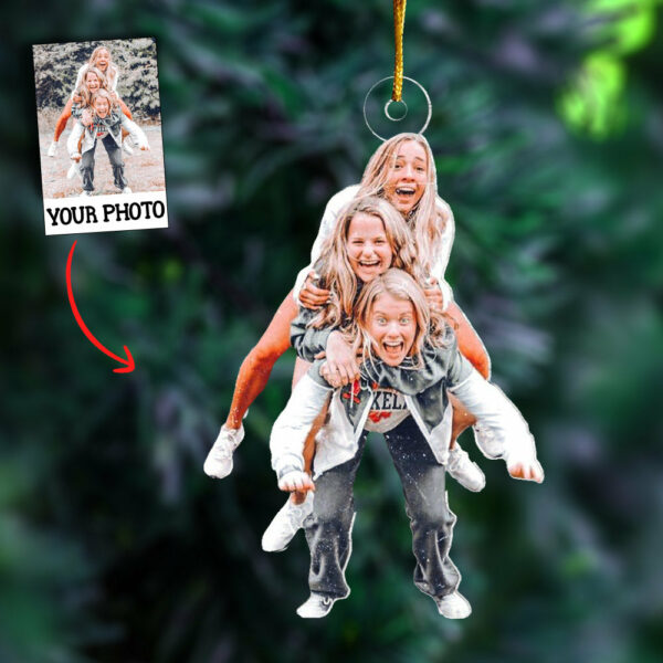Photo Background Removal - Custom Ornament From Photo - Gift For Women, Christmas Gifts For Women, Custom Photo Gifts - Image 3