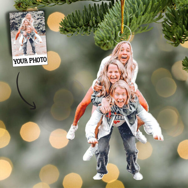 Photo Background Removal - Custom Ornament From Photo - Gift For Women, Christmas Gifts For Women, Custom Photo Gifts - Image 2