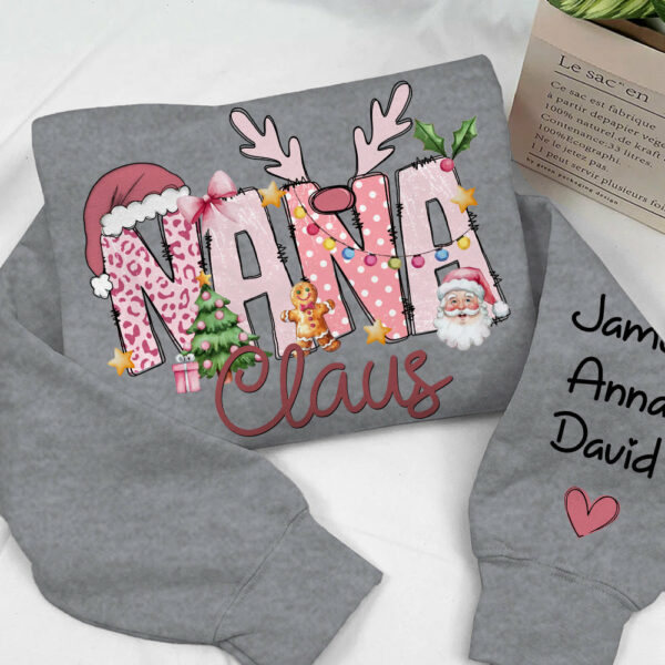Pink Trend Gigi Claus Custom Sweatshirt - Best Family Christmas Gift for Grandma - Image 17
