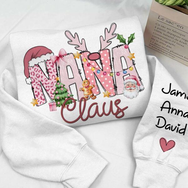 Pink Trend Gigi Claus Custom Sweatshirt - Best Family Christmas Gift for Grandma - Image 18