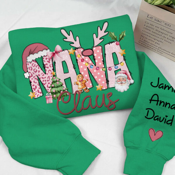 Pink Trend Gigi Claus Custom Sweatshirt - Best Family Christmas Gift for Grandma - Image 13