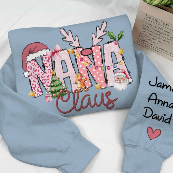 Pink Trend Gigi Claus Custom Sweatshirt - Best Family Christmas Gift for Grandma - Image 14