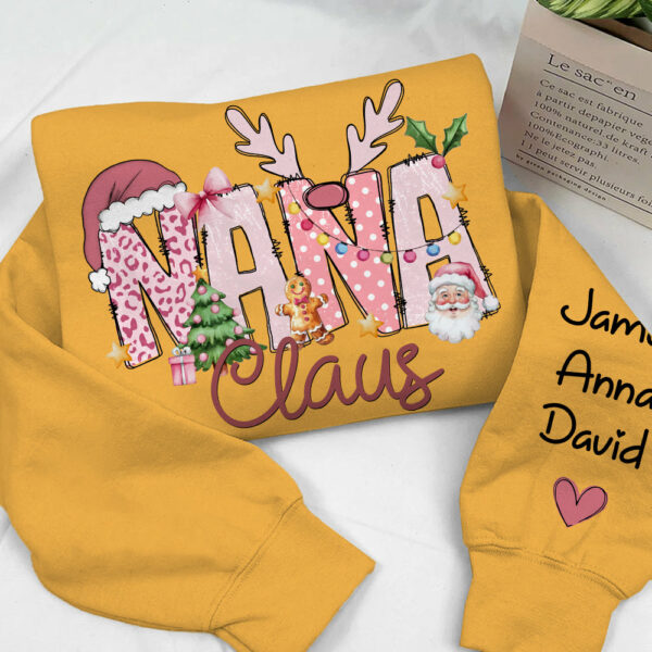 Pink Trend Gigi Claus Custom Sweatshirt - Best Family Christmas Gift for Grandma - Image 11