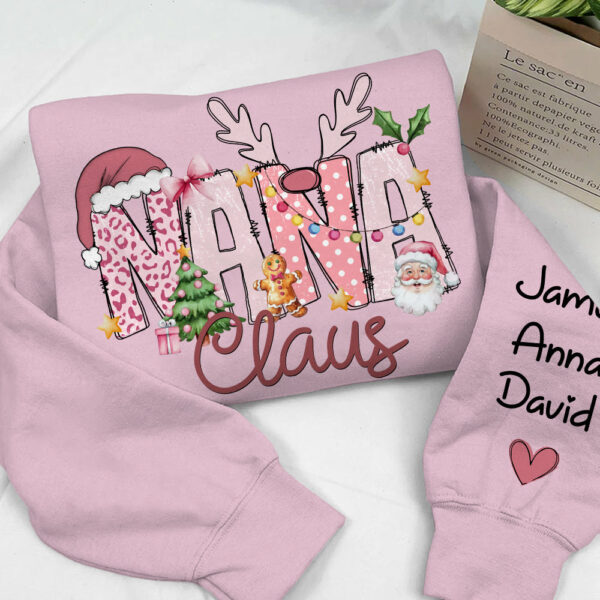 Pink Trend Gigi Claus Custom Sweatshirt - Best Family Christmas Gift for Grandma - Image 15