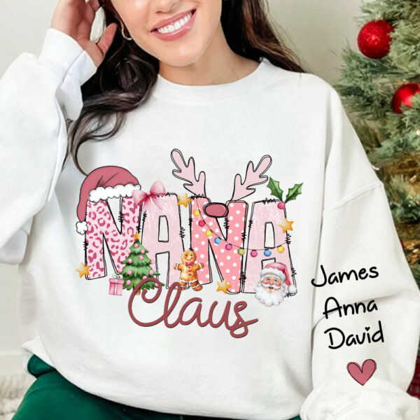 Pink Trend Gigi Claus Custom Sweatshirt - Best Family Christmas Gift for Grandma - Image 7