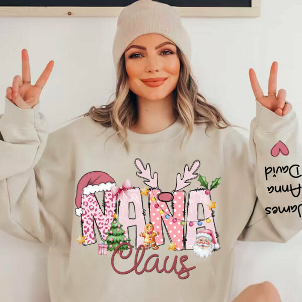 Pink Trend Gigi Claus Custom Sweatshirt - Best Family Christmas Gift for Grandma - Image 6