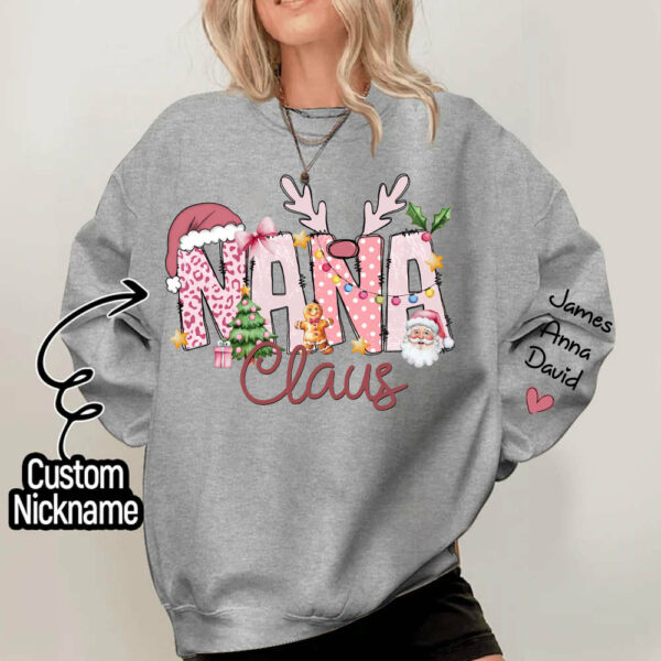 Pink Trend Gigi Claus Custom Sweatshirt - Best Family Christmas Gift for Grandma - Image 9