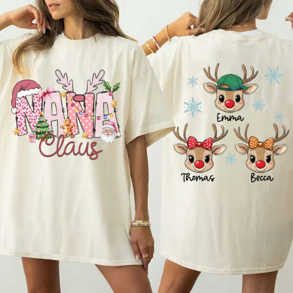 Pink Trend Gigi Claus Custom Sweatshirt - Best Family Christmas Gift for Grandma Vr2