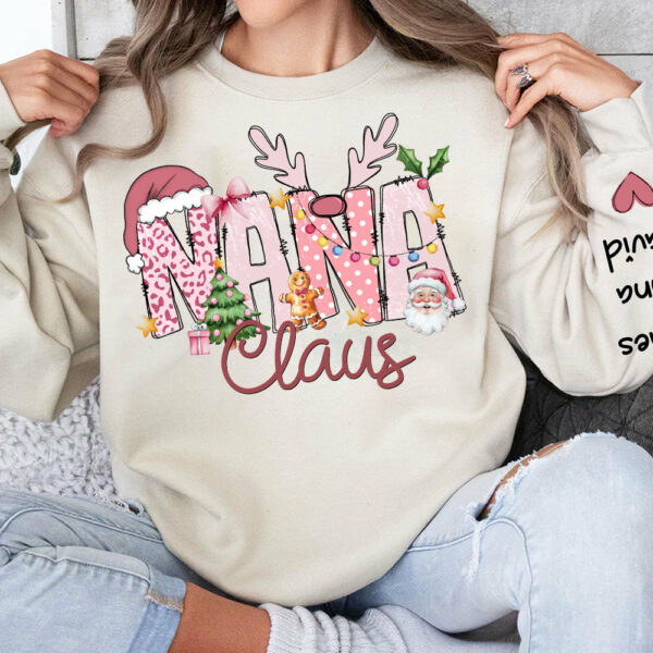 Pink Trend Gigi Claus Custom Sweatshirt - Best Family Christmas Gift for Grandma - Image 4