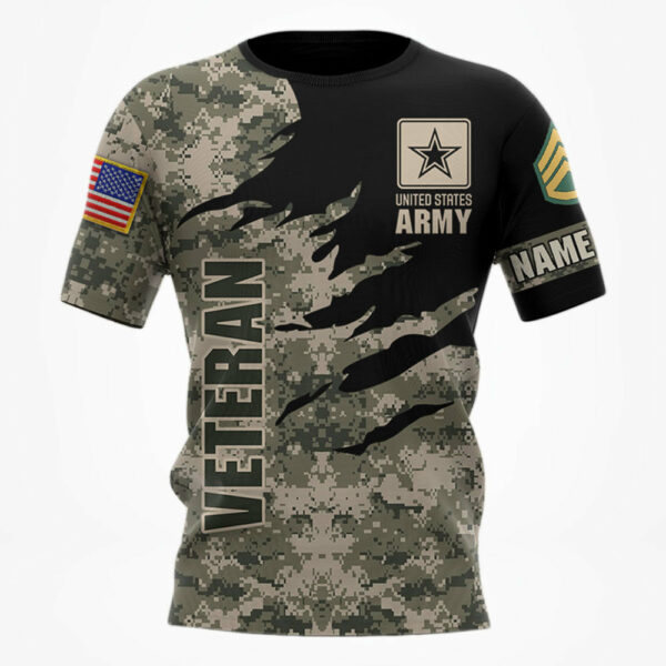 Premium Unique Veteran Shirts Ultra Soft and Comfort Custom Rank Name For Veterans H2511 - Image 2