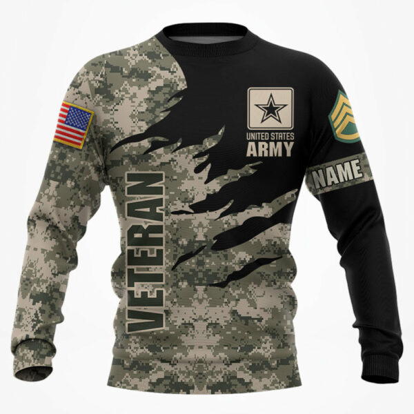 Premium Unique Veteran Shirts Ultra Soft and Comfort Custom Rank Name For Veterans H2511 - Image 3