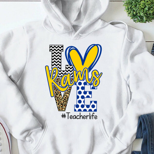 Presonalized Shirt Love Mascot School, School Spirit Custom Hashtags Shirt K1702 - Image 8