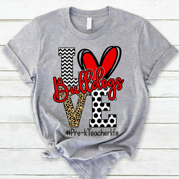 Presonalized Shirt Love Mascot School, School Spirit Custom Hashtags Shirt K1702 - Image 2