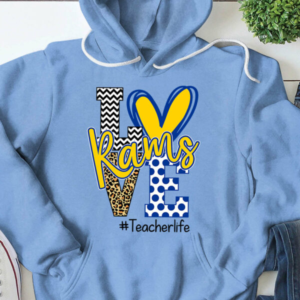 Presonalized Shirt Love Mascot School, School Spirit Custom Hashtags Shirt K1702 - Image 11