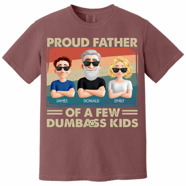 Proud Dad Of A Few - Personalized Funny Shirt For Husband, Dad, Grandpa NA04 - Image 9