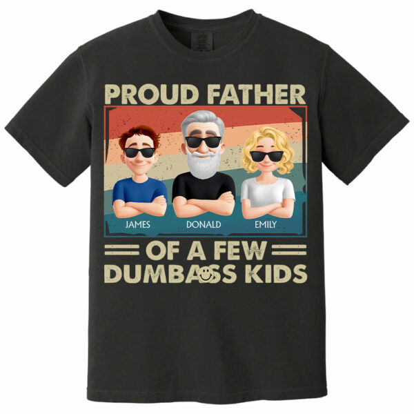 Proud Dad Of A Few - Personalized Funny Shirt For Husband, Dad, Grandpa NA04 - Image 7