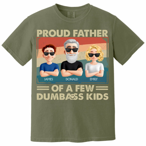 Proud Dad Of A Few - Personalized Funny Shirt For Husband, Dad, Grandpa NA04 - Image 8