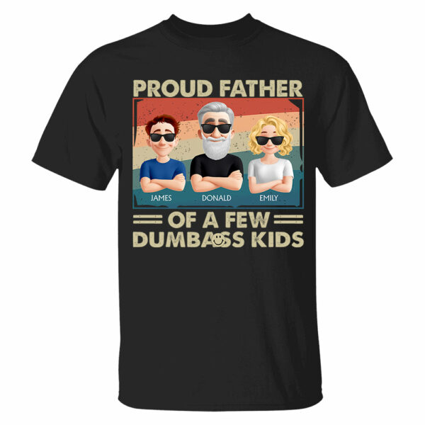 Proud Dad Of A Few - Personalized Funny Shirt For Husband, Dad, Grandpa NA04 - Image 2