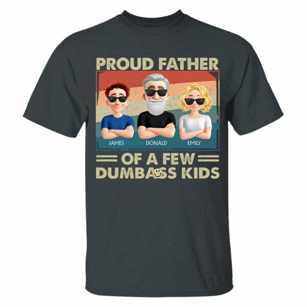 Proud Dad Of A Few - Personalized Funny Shirt For Husband, Dad, Grandpa NA04 - Image 5