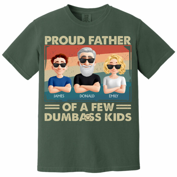 Proud Dad Of A Few - Personalized Funny Shirt For Husband, Dad, Grandpa NA04 - Image 12