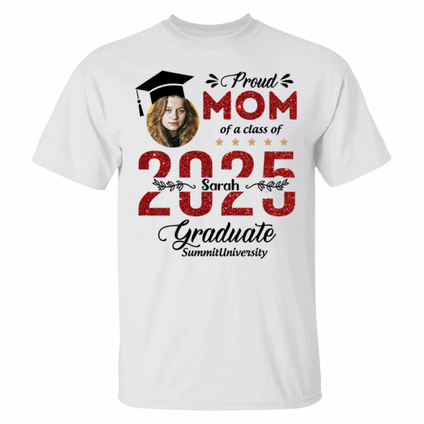 Proud Family Of 2025 Graduation Shirt, Personalized Shirt For Graduation M2204 - Image 2