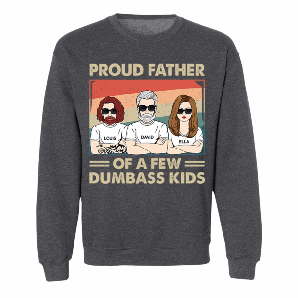 Proud Father Of A Few Kids - Funny Gift For Mom, Mother, Grandma - Personalized T-Shirt - Image 9