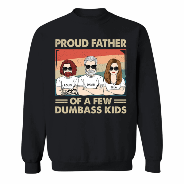 Proud Father Of A Few Kids - Funny Gift For Mom, Mother, Grandma - Personalized T-Shirt - Image 6