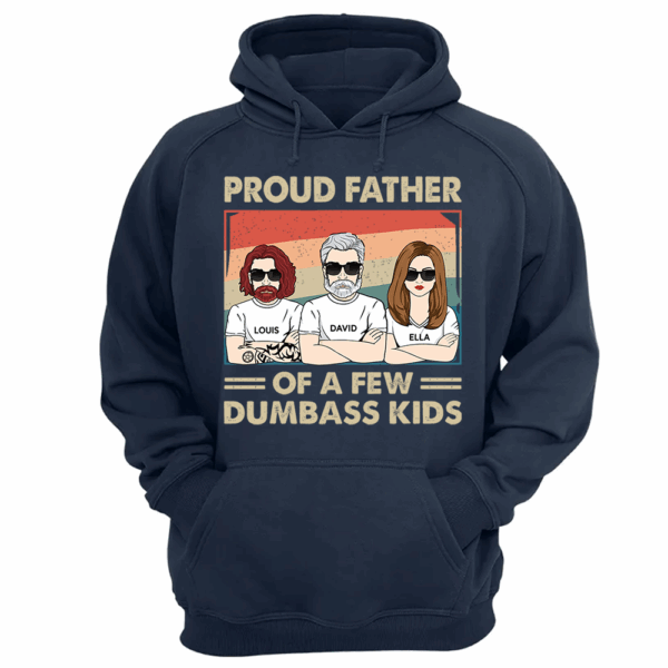 Proud Father Of A Few Kids - Funny Gift For Mom, Mother, Grandma - Personalized T-Shirt - Image 11