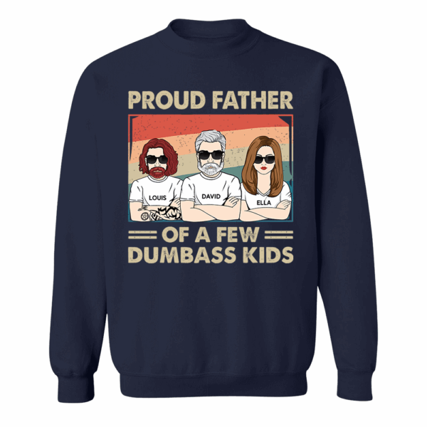 Proud Father Of A Few Kids - Funny Gift For Mom, Mother, Grandma - Personalized T-Shirt - Image 7