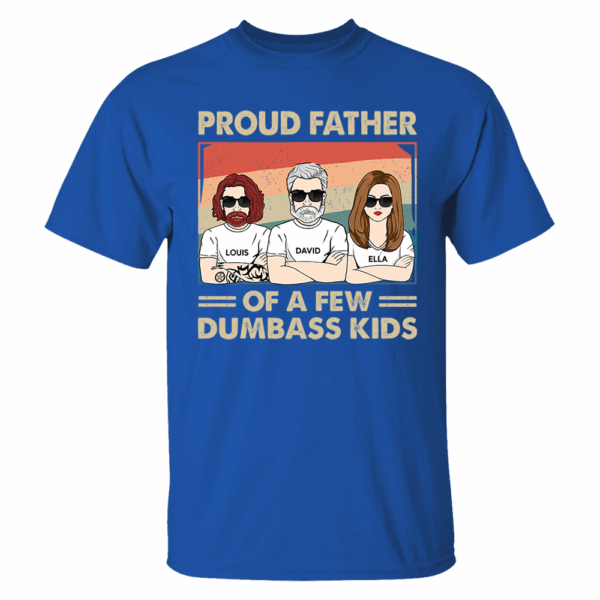 Proud Father Of A Few Kids - Funny Gift For Mom, Mother, Grandma - Personalized T-Shirt - Image 5