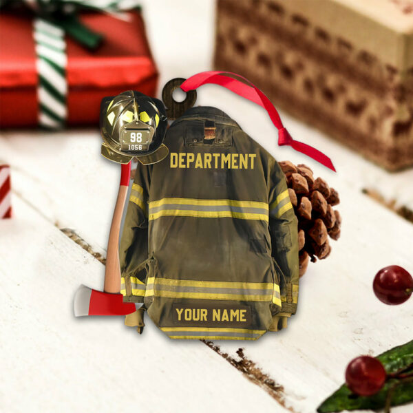 Proud Firefighter Personalized Ornament Gift For Firefighter Fireman - Image 5