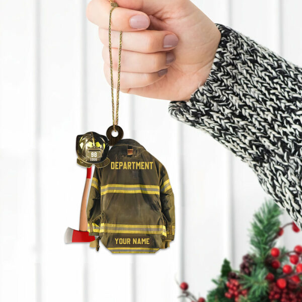 Proud Firefighter Personalized Ornament Gift For Firefighter Fireman - Image 6