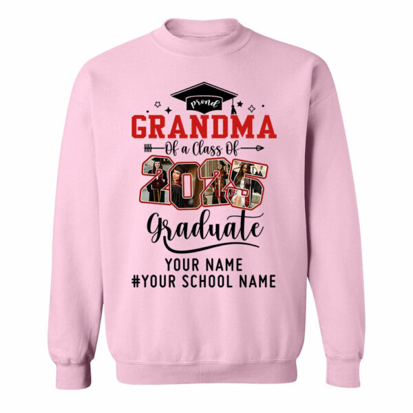 Proud Grandma Of A Class Of 2025 Graduate Shirt, Custom Graduate Family Shirt, Perfect Customized Graduation Gift - Graduate, Family, Funny YN1302 - Image 9