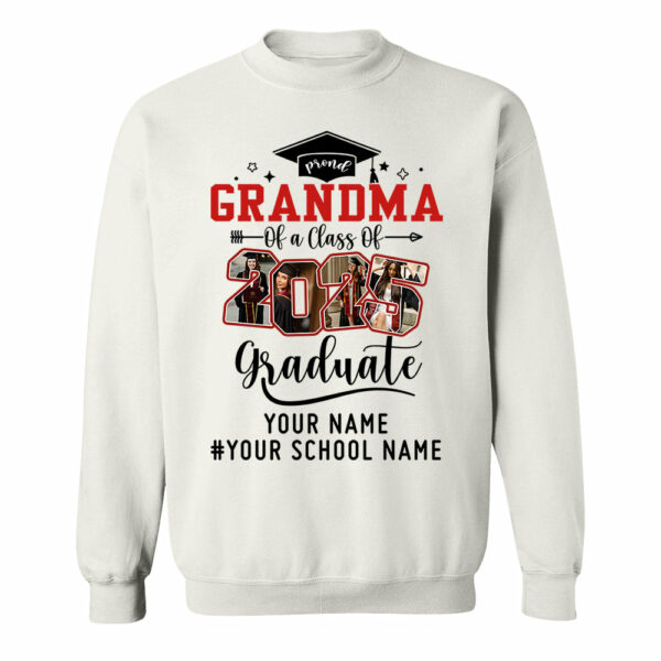 Proud Grandma Of A Class Of 2025 Graduate Shirt, Custom Graduate Family Shirt, Perfect Customized Graduation Gift - Graduate, Family, Funny YN1302 - Image 7