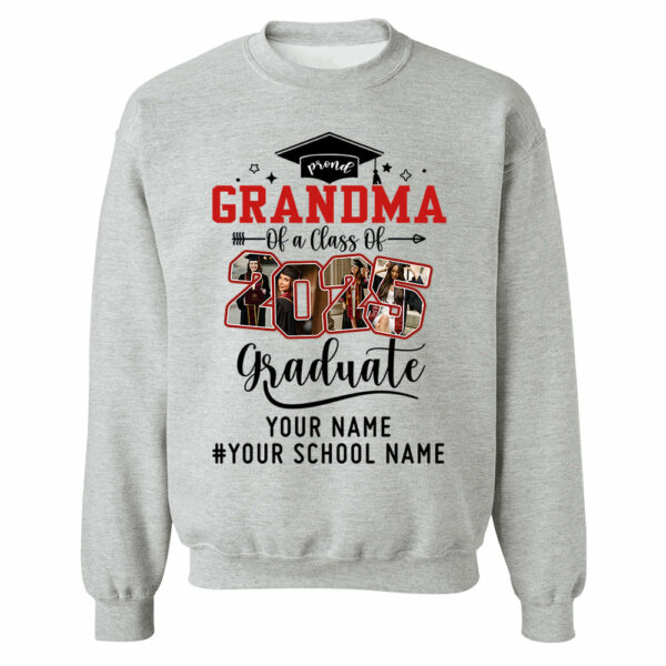 Proud Grandma Of A Class Of 2025 Graduate Shirt, Custom Graduate Family Shirt, Perfect Customized Graduation Gift - Graduate, Family, Funny YN1302 - Image 8