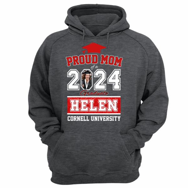 Proud Mom of a 2024 Graduate Shirt, Custom Photo For Family - Image 12
