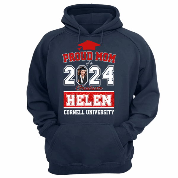 Proud Mom of a 2024 Graduate Shirt, Custom Photo For Family - Image 10