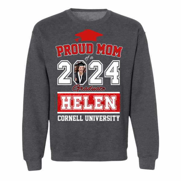Proud Mom of a 2024 Graduate Shirt, Custom Photo For Family - Image 8