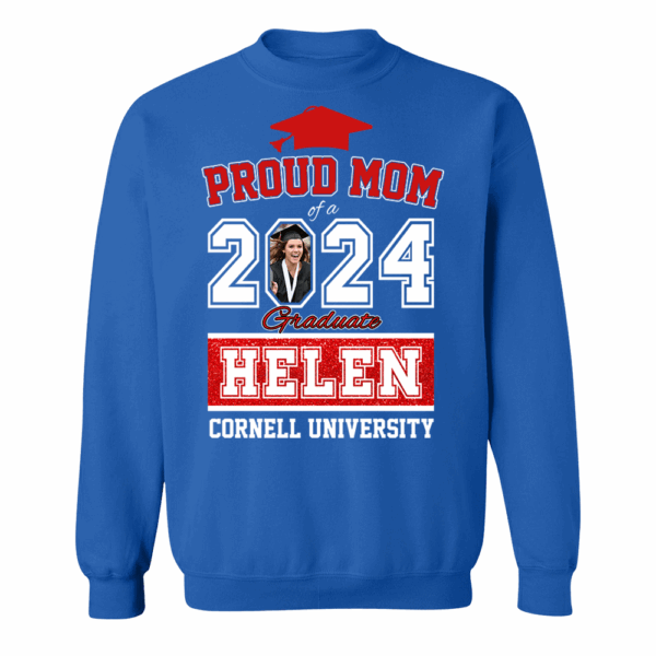 Proud Mom of a 2024 Graduate Shirt, Custom Photo For Family - Image 9