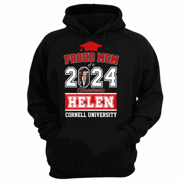Proud Mom of a 2024 Graduate Shirt, Custom Photo For Family - Image 13