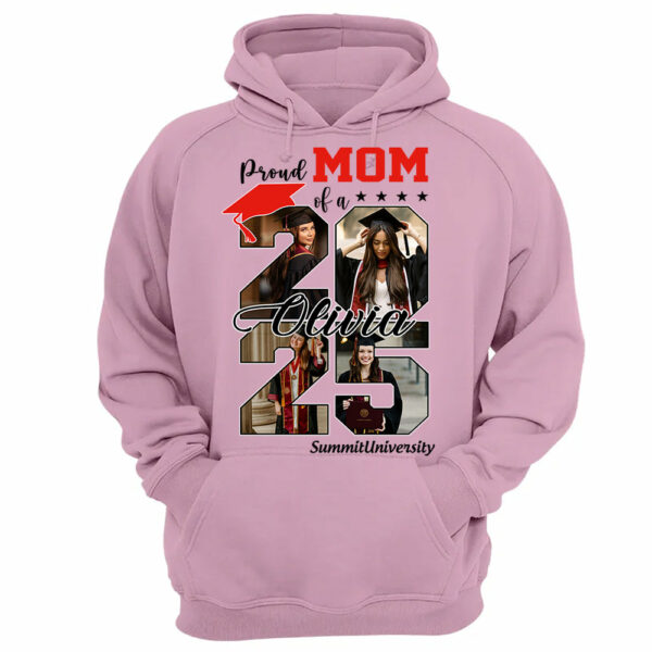 Proud Mom Of A 2025 Graduate Shirt, Personalized Graduation Shirts Proud Family Graduate 2025 Graduate Pictureand Photo Class Of 2025 Senior Family Shirt - YN2103 - Image 12