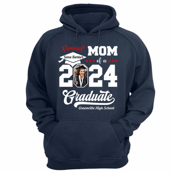 Proud of a 2024 Graduate Shirt, Custom Photo For Family - Image 12