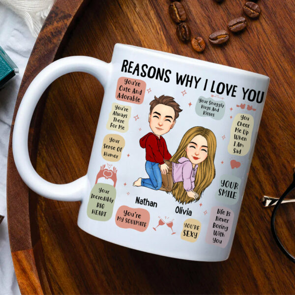 Reasons Why I Love You - Funny Couple Mug - Personalized Gift For Couples NA04 - Image 6
